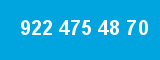 922 475 48 70 922 475 48 70